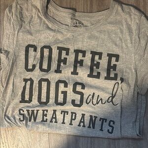 T shirt with dog saying on it